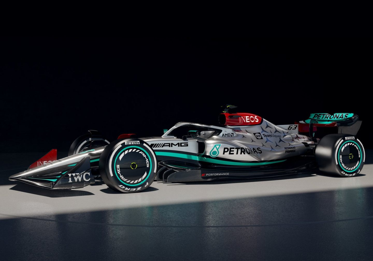 Mercedes показала автомобиль W13 и ливрею на сезон-2022
