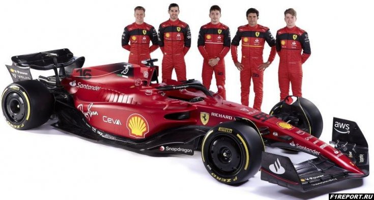Ferrari опубликовала фотографию с пятью своими гонщиками